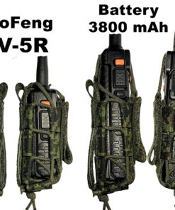 MOLLE Tactical Pouch Bag Radio Phone GPS Holster Holder BaoFeng Two-Way BF-F8HP UV-5R UV-82HP UV-5X3 UV-82C Garmin Retevis Motorola T460 T600 MR350R MH230R Midland Arcshell EMR pixel digital 13 91TxFeCF 9L