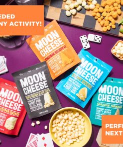 Moon Cheese Bites Bundle, Cheddar Believe It, Oh My Gouda & Get Pepper Jacked, 2-Ounce, 3-Pack, Lunch or After-School Snack Cheddar,Gouda, Pepper Jack 2 Ounce (Pack of 3) 13 91U3PoP g7L 2
