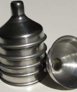 Eclectic Supply Funnel-6pk-VC Stainless Steel Mini Funnel for Essential Oil Bottles/Flasks (Pack of 6)