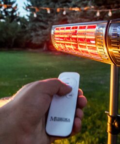 1500 Watt Gold Coated Tungsten Quartz Infrared Heater Remote Controlled Patio Heater/on Off/High/Low/med 15 91U6LlPOUoL