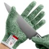 NoCry Cut Resistant Gloves — 100% Food Grade; Level 5 Protection; Ambidextrous; Machine Washable; Superior Comfort and Dexterity; Lightweight; Complimentary eBook 35 91UBZztzc1L