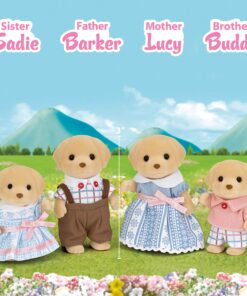 Calico Critters Yellow Labrador Family, Dolls, Dollhouse Figures, Collectible Toys 15 91UCQSY07gL