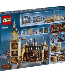 LEGO Harry Potter Hogwarts Great Hall 75954 Building Kit and Magic Castle Toy, Fantasy Creatures, Hermione Granger, Draco Malfoy and Hagrid (878 Pieces) 37 91UJy7eeitL