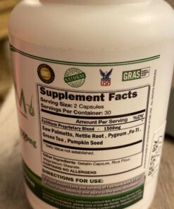 VH Nutrition FOLLIFORM | DHT Blocker for Men and Women* | Saw Palmetto, Pygeum, Nettle Root Formula | 1500mg | 60 Capsules 32 91UUVOqaJ4L