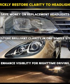 Meguiar's PlastX Clear Plastic Polish, Fast & Easy Plastic Restorer for Headlights, Taillights, Soft Top Windows, and More, Remove Scratches, Cloudiness, Yellowing, and Oxidation, 10 oz. 34 91UVBfK9XmL