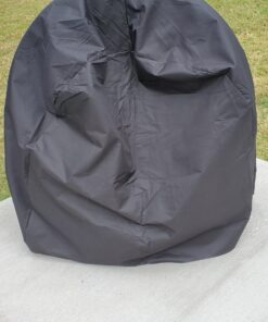 Sunnydaze Outdoor Firewood Log Hoop and Cover Set - Powder-Coated Steel Rack and PVC Cover - Black - 40-Inch 40 in 47 91UbQTR3okL