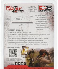 Alternative view of Bohning Blazer Vane (Pack of 36), White, 2" 2"