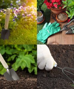 8-Piece Garden Hand Tool Set - Canvas Tote Gardening Tool Kit with Snip, Pruner, Rake, Trowel, Shovel, Spray Bottle, and Soft Wire Tie by Pure Garden 7 Piece 18 91UpSBlT7qL