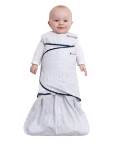 HALO 100% Cotton Sleepsack Swaddle, 3-Way Adjustable Wearable Blanket, TOG 1.5, Navy Pin Dot, Small, 3-6 Months Small (Pack of 1) 11 91Us6WiOpfL
