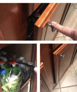 Baby Safety Cabinet Locks 12 Pack Black-GRANDOTO Children Cabinet Baby Safety Locks Latches for Cabinet & Drawers 24 91UtoIaXxtL 1