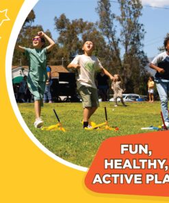 Stomp Rocket Original Ultra Rocket Launcher for Kids - Soars 200 Ft - 4 High Flying Rockets and Adjustable Launcher - Fun Outdoor Toy and Gift for Boys or Girls Age 5+ Years Old Ultra 4 Rockets 22 91UyuSmgHdL