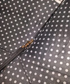 Windproof Travel Umbrellas for Rain - Lightweight, Strong, Compact with & Easy Auto Open/Close Button for Single Hand Use - Double Vented Canopy for Men & Women Salt n' Pepper 13 91V0IMRovuL