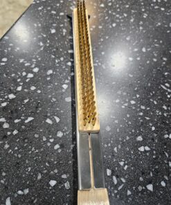 Senwosa 26” Pizza Oven Brush with Stone Scraper - Stainless Steel Bristles, Long Handle, Heat-Resistant - Compatible with Ooni Ovens - Includes Spare Head 53 91V4KUskmKL