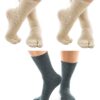 V-Toe Split Toe Flip-Flop Socks 3 Pairs Tabi Premium Cotton Blend Mens Womens Socks Medium Khaki, Grey 16 91V5KQY1CVL