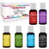 6 Color Cake Food Coloring Liqua-Gel Decorating Baking Primary Colors Set - U.S. Cake Supply .75 fl. Oz. (20ml) Bottles Primary Popular Colors - Made in the U.S.A. 6-Color Primary Kit 6 91V7oDU6fyS
