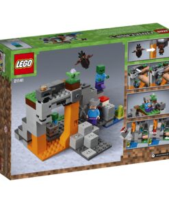 LEGO Minecraft The Zombie Cave 21141 Building Kit with Popular Minecraft Characters Steve and Zombie Figure, separate TNT Toy, Coal and more for Creative Play for 84 months to 168 months (241 Pieces) 18 91VAVAWJAL
