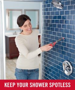 Rubbermaid Reveal Cordless Battery Power Scrubber, Gray/Red, Multi-Purpose Scrub Brush Cleaner for Grout/Tile/Bathroom/Shower/Bathtub, Water Resistant, Lightweight, Ergonomic Grip (1839685) 40 91VKTUlZ qL