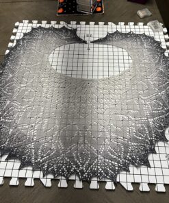 Hephaestus Crafts Blocking Mats for Knitting - Pack of 9 GRAY Blocking Boards with Grids for Needlepoint or Crochet. 150 T-pins 31 91VSKlnIV6L