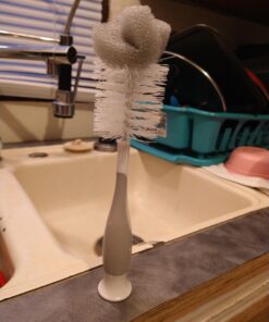 Munchkin® Sponge™ Bottle Brush, Grey, 2 Count (Pack of 1) 34 91VVi2XbynL