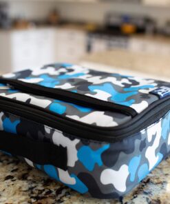 Wildkin Kids Insulated Lunch Box Bag for Boys & Girls, Reusable Kids Lunch Box is Perfect for Early Elementary Daycare School Travel, Ideal for Hot or Cold Snacks & Bento Boxes (Blue Camo) Blue Camo 20 91VYLWT9RLL