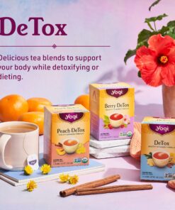 Yogi Tea - DeTox Tea (6 Pack) - Healthy Cleansing Formula with Traditional Ayurvedic Herbs - Supports Digestion and Circulation - Caffeine Free - 96 Organic Herbal Tea Bags 20 91VbtSaUF9L