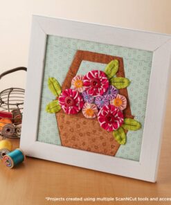 Brother ScanNCut High Tack Fabric Support Sheet CASTBL2, 4 pieces 12" x 12" High Adhesive Sheets for ScanNCut Mats, Use for Cutting Fabric Appliques, Quilting Pieces, Sewing Patterns and More 11 91Vdzs1MXlL