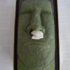 Tiki Head Tissue Box Cover - Green Face with Black Sides Black & Green 18 91Vh8ZI7NAL
