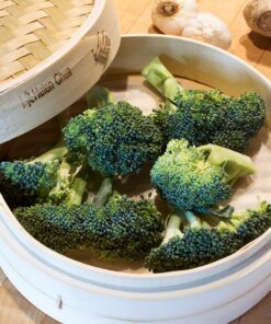 Helen’s Asian Kitchen Bamboo Food Steamer with Lid, 10-Inch Natural Bamboo 17 91ViK8SkG6L