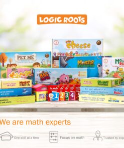 Logic Roots Cloud Hoppers Addition and Subtraction Game - Fun Math Board Game for 6 - 8 Year Olds, Easy to Play Educational Game for Kids at Home, Perfect STEM Toy Gift for Girls & Boys, Grade 1 & Up 14 91VoiTIpJbL