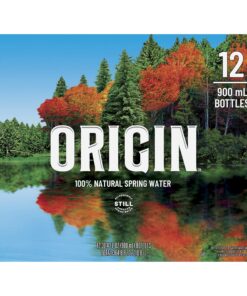 ORIGIN, 100% Natural Spring Water, 900 mL, Recycled Plastic Bottle, 12 Pack Unflavored-12 Pack 30.4 Fl Oz (Pack of 12) 25 91VsdRDATWL