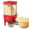 Nostalgia Popcorn Maker, 12 Cups Hot Air Popcorn Machine with Measuring Cap, Oil Free, Vintage Movie Theater Style, Red Original Red 7 91Vtbypd7vL