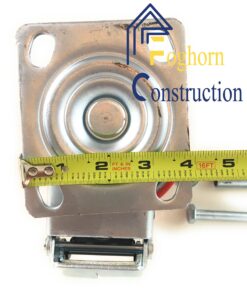 6 Inch - 6" X 2" Industrial Casters - 2 Fixed and 2 Swivel Caster Wheels with Brakes - Cast Iron Plate Casters Set of 4 Heavy Duty - 3500 lb Capacity - Foghorn Construction 2 Brake and 2 Fixed Set 26 91VuoVkulrL