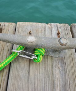 Premium PWC Dock Lines | 2-Pack Heavy Duty Braided Ropes, 3/4’’ x 7ft & 14ft Lengths, with 316 Stainless Steel Clip by Skog Å Kust 19mm (3/4 inch) dimeter rope 2-Pack: 7 & 14 ft Blue & Green 13 91VyJV56fiL