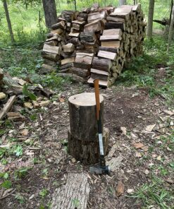 Fiskars IsoCore 8lb. Wood Splitting Maul - 36" Shock Control SoftGrip Handle - Wood Splitter Tool and Maul for Splitting Wedge - Black/Orange Pro IsoCore 8lb Maul 35 91VySby1m6L