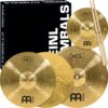 Meinl Cymbals HCS Cymbal Set Box Pack for Drums with 13" Hihats, 14" Crash, Plus Free 10" Splash, Sticks, Lessons — Made in Germany — Durable Brass, 2-Year Warranty, Traditional Finish (HCS1314 17 91VzLCUogOL