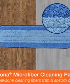 Bona Microfiber Pad Pack for Multi-Surface Hard Floors - 3-Pack Value - Use With Bona Mops - Includes Dusting Pad, Cleaning Pad, and PowerPlus Deep Clean Pad - Wood, Stone, Tile, Laminate, Vinyl Floor Variety Pack 15 91W35ZST3JL