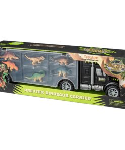 PREXTEX 16" Dinosaur Truck Carrier Playset with 6 Mini Plastic Dinosaurs, Dinosaur Toy Trucks for Toddler Boys 3 to 5 Years Old 18 91W9Wj4XZrL
