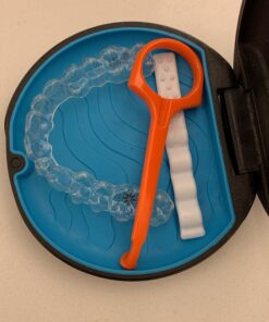 PUL Clear Aligner Removal Tool Compatible with Invisalign Removable Braces & Trays, Retainers, Dentures and Aligners - Hygienic Oral Care Accessory, Personal Orthodontic Supplies - Orange (Pack of 1) 1 Pack 22 91W9lKOSzfL