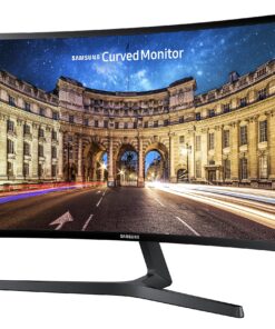 Alternative view of SAMSUNG 27" CF39 Series FHD 1080p Curved Computer Monitor, Ultra Slim Design, AMD FreeSync, 4ms response, HDMI, DisplayPort, VESA Compatible, Wide Viewing Angle, LC27F398FWNXZA, Black 27-Inch DP/HDMI