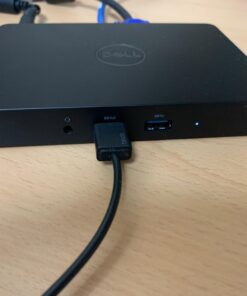 Dell WD15 Monitor Dock 4K with 180W Adapter, USB-C, (450-AEUO, 7FJ4J, 4W2HW),Black,Dual Display 32 91WCG OIrJL