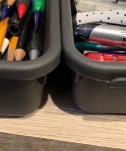 Madesmart 8-Piece Interlocking Bin Pack for Drawer Organization, Plastic Interlocking Junk Drawer Organizer Tray, Granite 54 91WCU1OkwfL