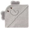 Luvable Friends Unisex Baby Cotton Animal Face Hooded Towel, Elephant, One Size 49 91WGDFIxQAL