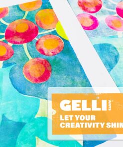 Gelli Arts Gel Printing Plate - 8" X 10" Gel Plate, Reusable Gel Printing Plate, Printmaking Gelli Plate for Art, Clear Gel Monoprinting Plate, Gel Plate Printing for Arts and Crafts 8 x 10-inch 18 91WIAWqb85L