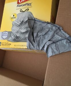Glad Tall Kitchen Protection Series Drawstring Trash Bags -13 Gallon Grey Trash Bag - 90 Count 90 Count (Pack of 1) 51 91WL68YmRcL