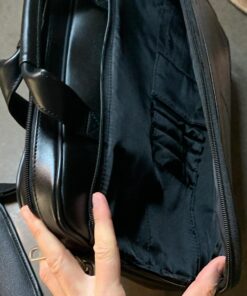 Samsonite Leather Slim Briefcase, Black, 16 Inch 13 91WNYcpGvyL