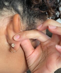 Universal EZback Earring Backs Soft Clear Silicone and 14k Yellow Gold Small 1 Pair Small - 1 Pair 15 91WQdTs4Z9L