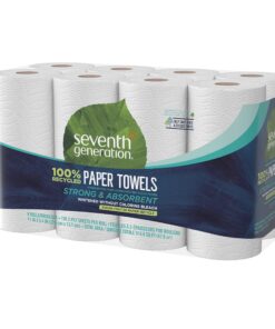 Seventh Generation Paper Towels, 100% Recycled Paper, 2-ply, 8 Count (Pack of 4) 8 Count (Pack of 4) 22 91WW8Rzd2CL
