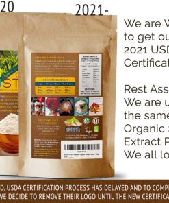 Organic Stevia Powder 125g (4.4oz / 3125-Servings) - Premium USDA Certified All Natural Alternative-Sweetener 320x Sugar Free Non-GMO 0 Calories Vegan No Aftertaste Kosher white 12 91WXVcdjcBS