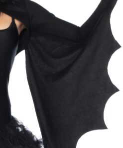 Leg Avenue Women's Cozy Bat Shrug and Headband One Size Black 13 91WXumDp7iL