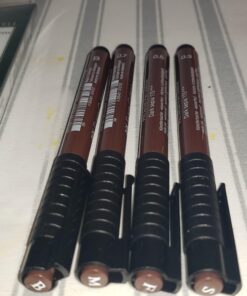 Faber-Castell Pitt Artist Pen Wallet Sepia (4 Sizes) 1 Count (Pack of 1) Pitt Artist Pen Wallet - Sepia 17 91WYIJAnqAL